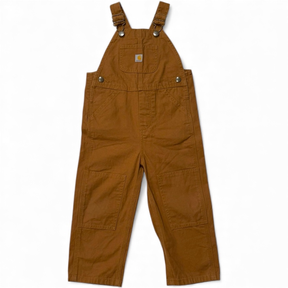 Carhartt Toddler’s Washed Bib Overalls Duck Brown -3T‎
